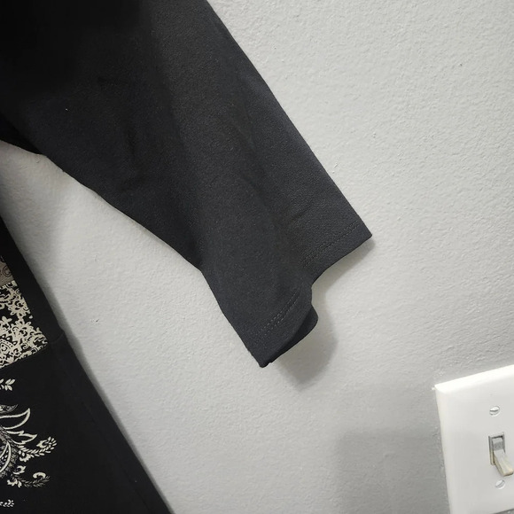 J.jill wherever collection women's mini dress size M black and cream - Picture 5 of 9